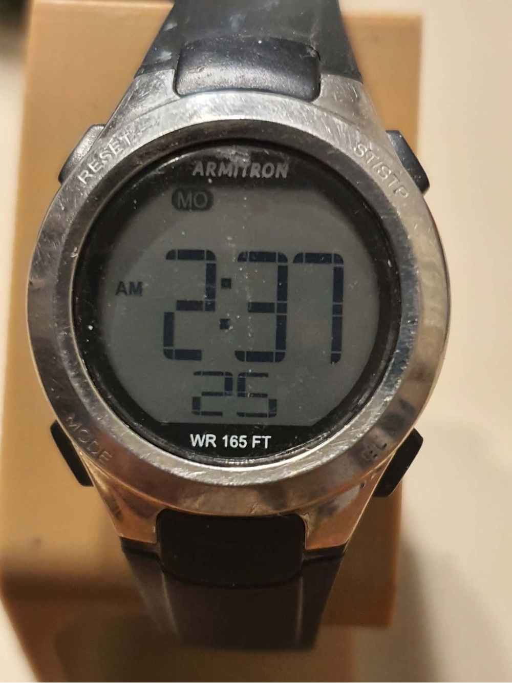 🦋10/$20🦋 Armitron Pro Sport Silver/Black Digital Alarm Chrono Women's Watch